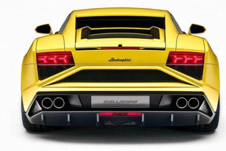 Lamborghini Gallardo. Вид сзади
