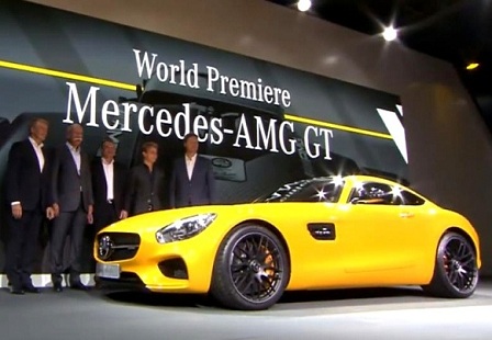 Презентация Mercedes AMG GT на Парижском Автосалоне 2014