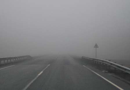 Туман на дороге - причина аварии