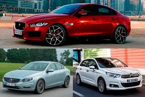 Автомобили с бензиновыми турбомоторами Citroen C4, Volvo S60, Jaguar XE
