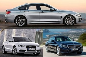 Автомобили сегмента D: Audi A5 Coupe, BMW 4 Series Gran Coupe, Mercedes-Benz С 180
