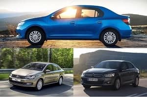 Бюджетные седаны B-класса: Renault Logan, Volkswagen Polo, Citroen C-Elysee