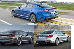 Лифтбеки D-класса: Kia Stinger, Audi A5 Sportback, BMW 4 Series Gran Coupe