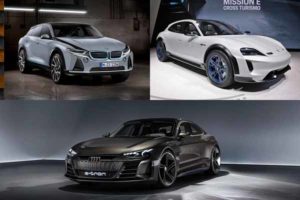 BMW i5, Porsche Taycan Cross Turismo, Audi e-tron