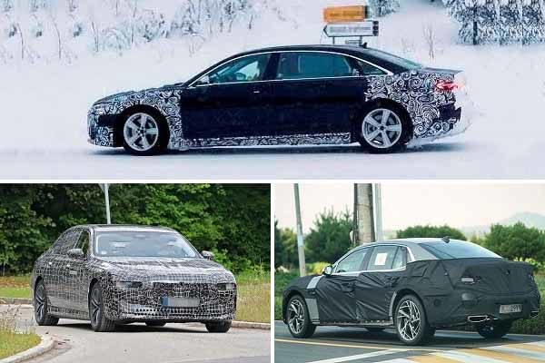 Премиальные седаны 2022 года Audi A8, BMW 7-Series, Genesis G90-min